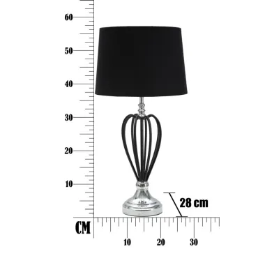 LAMPA STOŁOWA DARKY SILVER 28X56 cm MIN 2